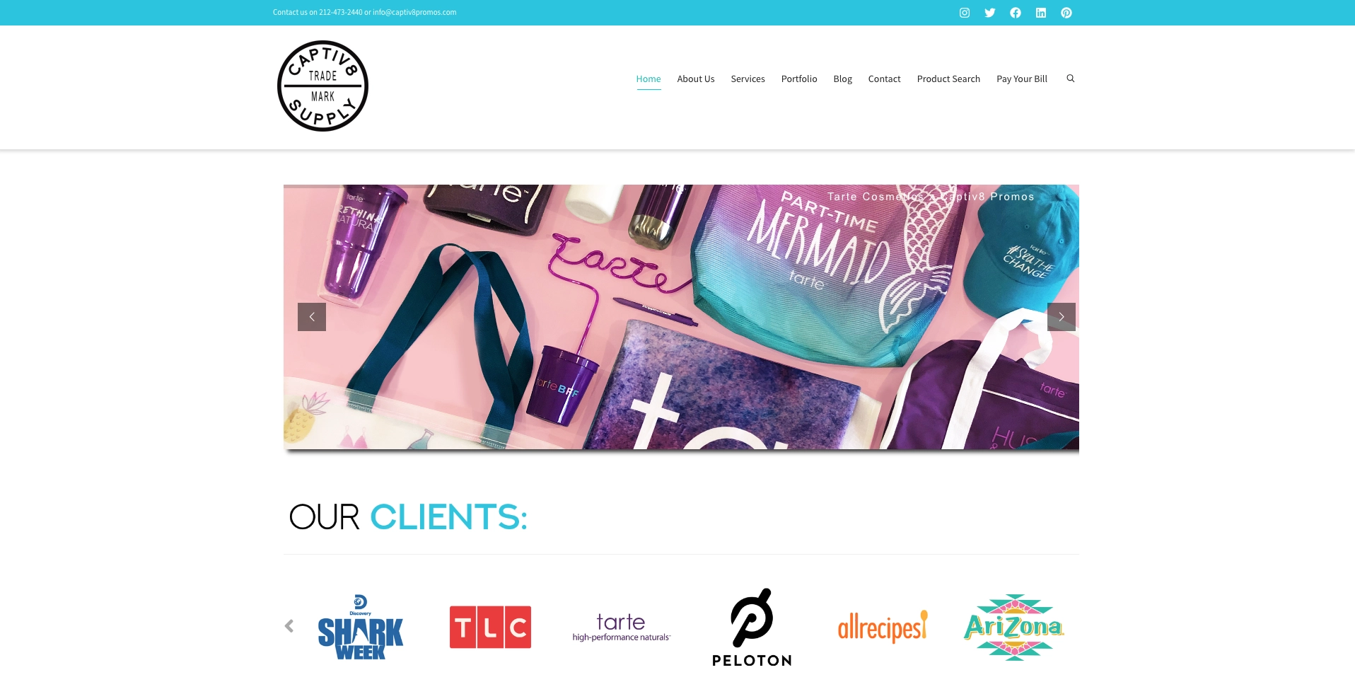 Captiv8 image of Captiv8 Supply website homepage