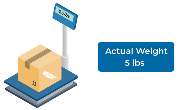 diagram illustrating actual weight