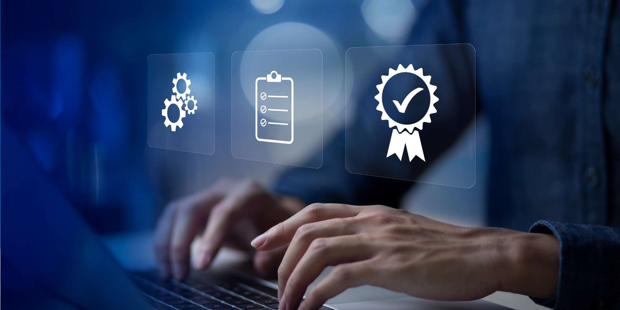 warehouse worker packing order into box