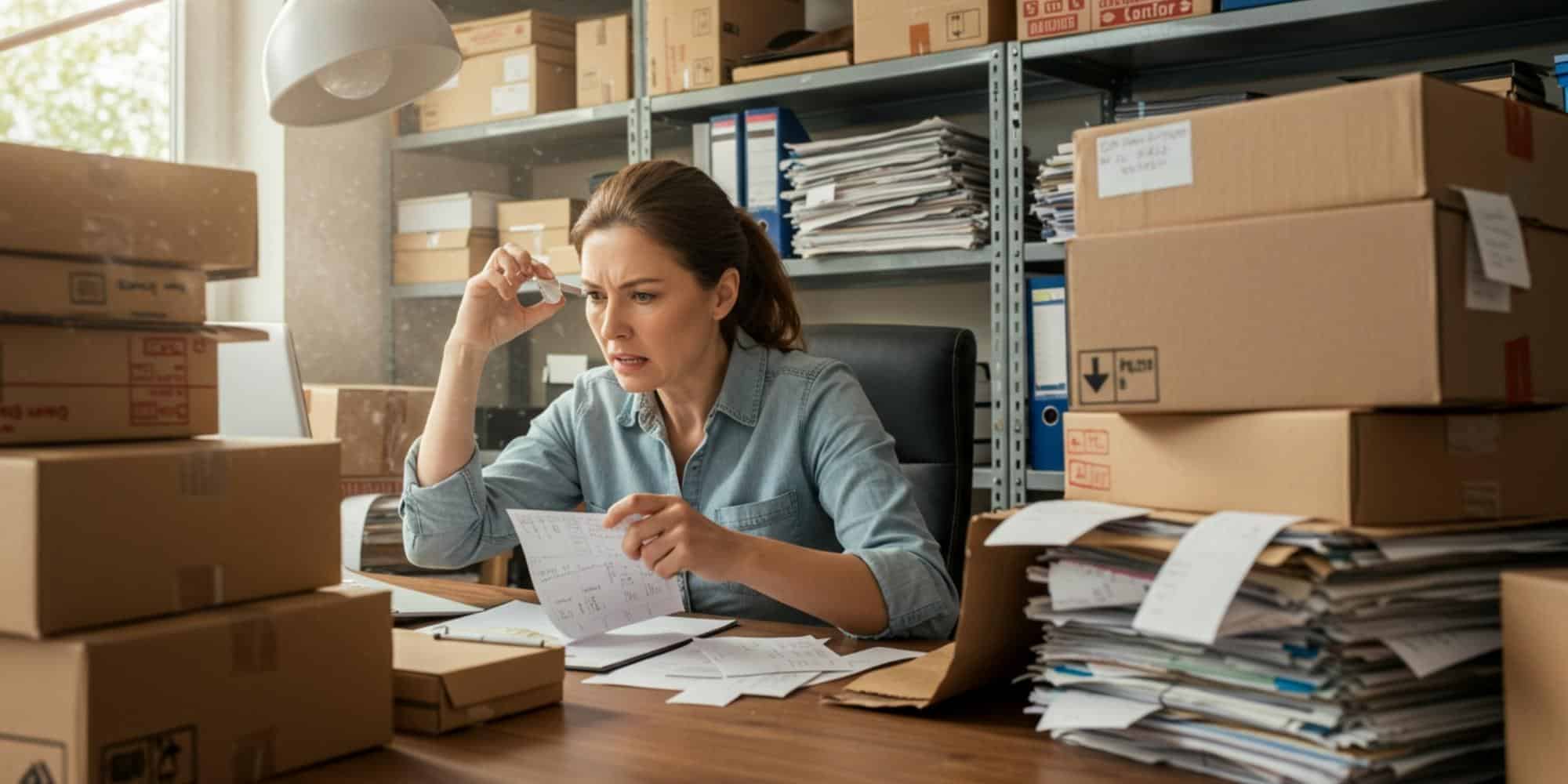 image of box of books being prepared to be shipped