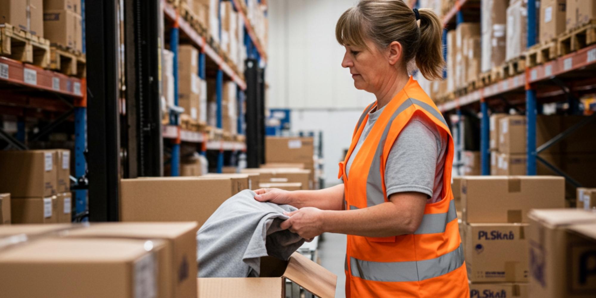 image of box of books being prepared to be shipped