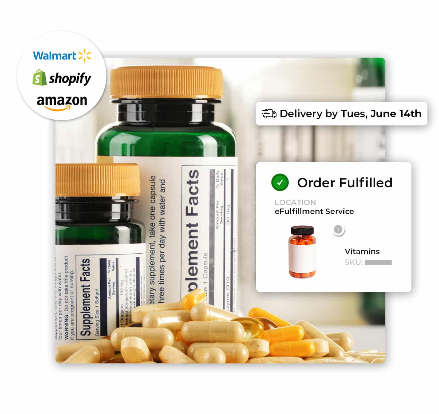 graphic for international fulfillment warehouse in USA